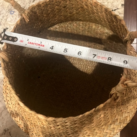 2 Folding Seagrass baskets Handmade, Loom Weave, Side handles, Plants, Storage - Picture 13 of 16